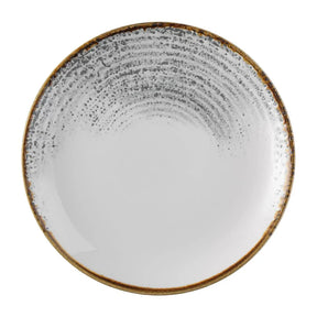 FS946 Churchill Studio Prints Homespun Accents Jasper Evolve Coupe Plate Grey 219mm (Pack of 12) - JD Catering Equipment Solutions Ltd