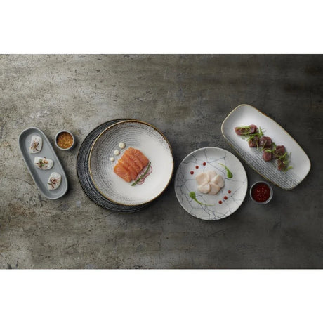 FS948 Churchill Studio Prints Homespun Accents Jasper Evolve Coupe Bowl Grey 248mm (Pack of 12) - JD Catering Equipment Solutions Ltd