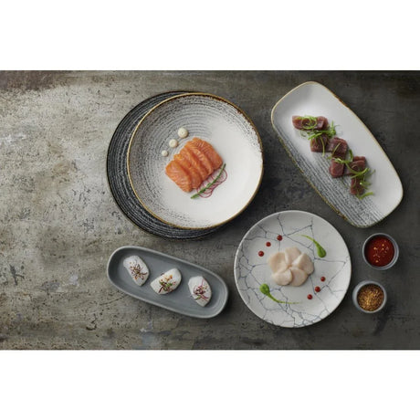 FS949 Churchill Studio Prints Homespun Accents Jasper Coupe Bowl Grey 184mm (Pack of 12) - JD Catering Equipment Solutions Ltd