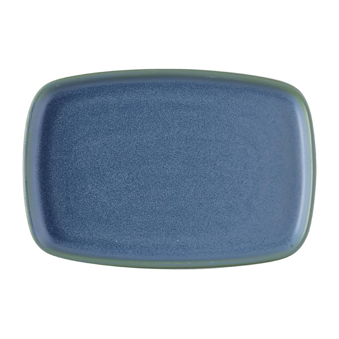 FS952 Churchill Emerge Oslo Oblong Plate Blue 222x152mm (Pack of 6) JD Catering Equipment Solutions Ltd
