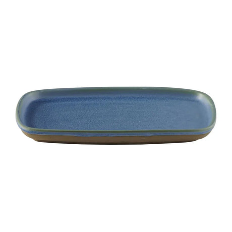 FS952 Churchill Emerge Oslo Oblong Plate Blue 222x152mm (Pack of 6) - JD Catering Equipment Solutions Ltd