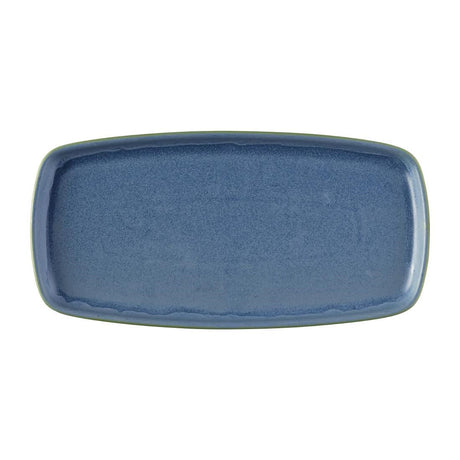 FS954 Churchill Emerge Oslo Oblong Plate Blue 287x146mm (Pack of 6) JD Catering Equipment Solutions Ltd
