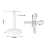 FT029 Bolero Cast Iron Round Table Base White JD Catering Equipment Solutions Ltd