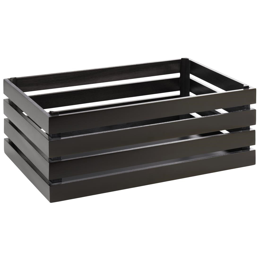 FT151 APS Superbox Coated Wooden Crate Black 555 x 350mm JD Catering Equipment Solutions Ltd