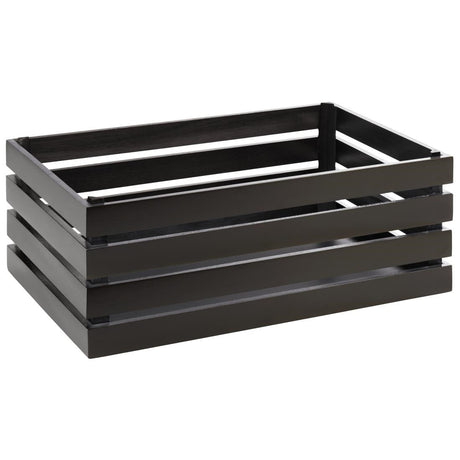 FT151 APS Superbox Coated Wooden Crate Black 555 x 350mm JD Catering Equipment Solutions Ltd