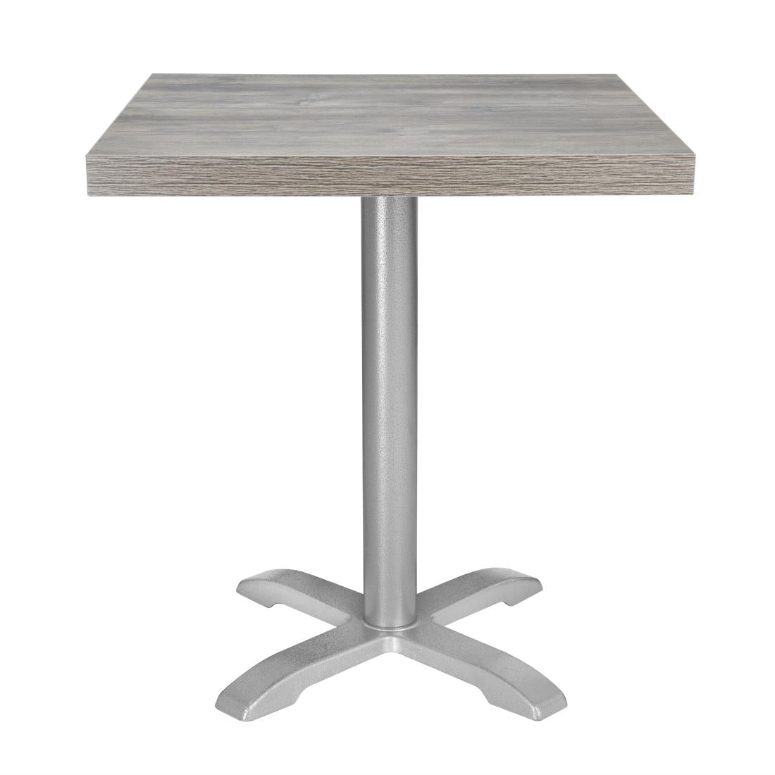 FT290 Bolero Pre-Drilled Square Melamine Table Top Ash Grey 600mm JD Catering Equipment Solutions Ltd