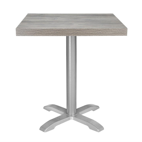 FT290 Bolero Pre-Drilled Square Melamine Table Top Ash Grey 600mm JD Catering Equipment Solutions Ltd