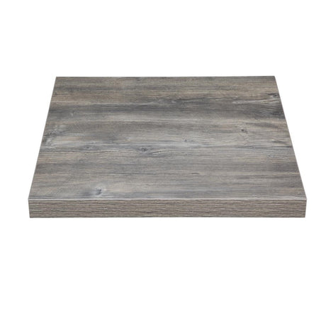 FT291 Bolero Pre-Drilled Square Melamine Table Top Ash Grey 700mm JD Catering Equipment Solutions Ltd