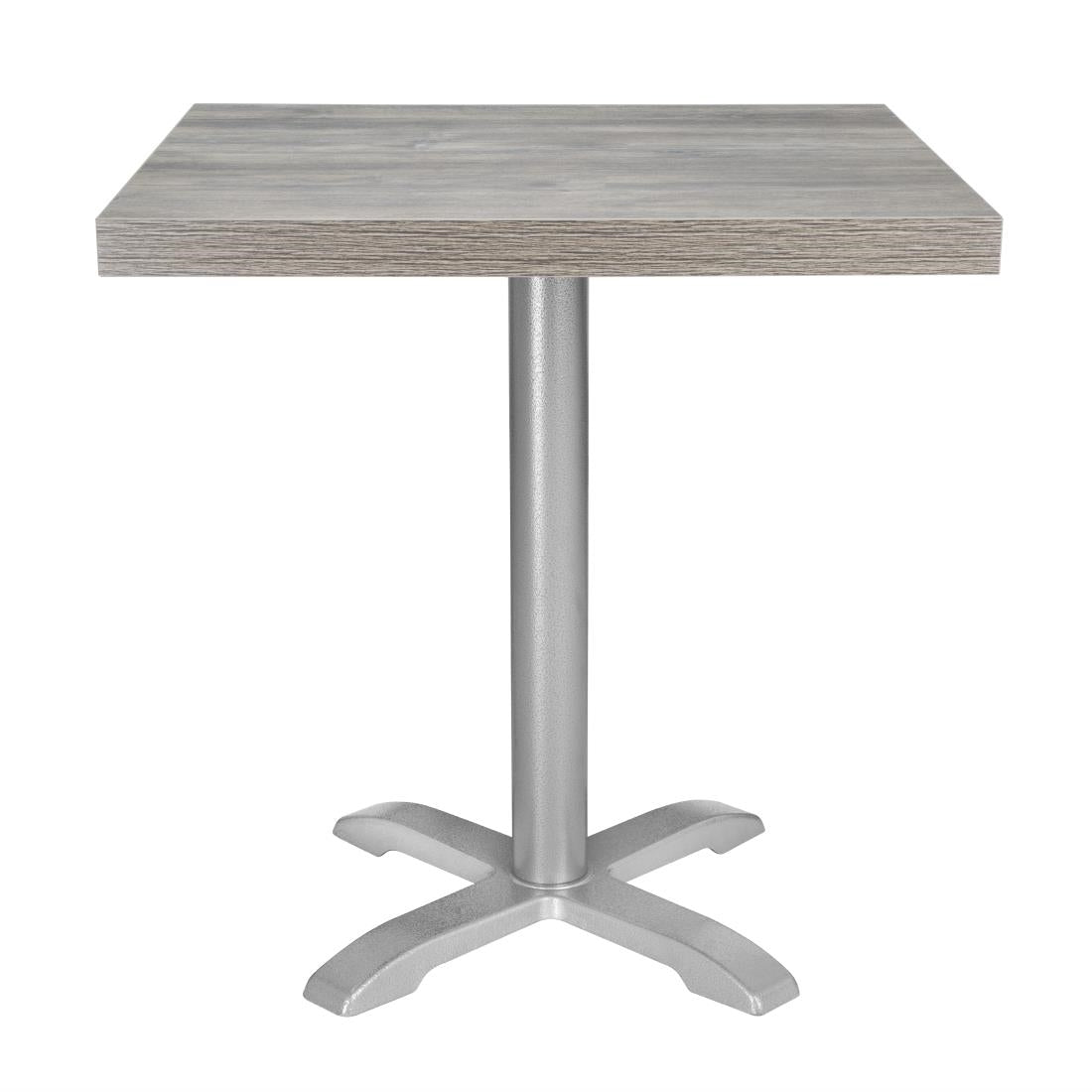 FT291 Bolero Pre-Drilled Square Melamine Table Top Ash Grey 700mm JD Catering Equipment Solutions Ltd