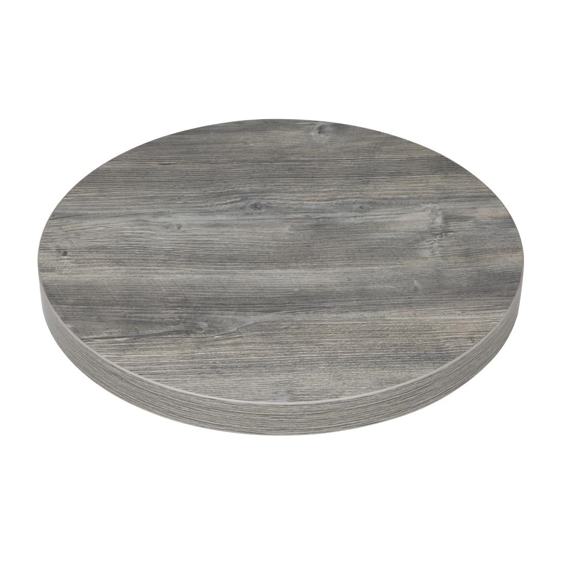 FT292 Bolero Pre-Drilled Round Melamine Table Top Ash Grey 600mm JD Catering Equipment Solutions Ltd