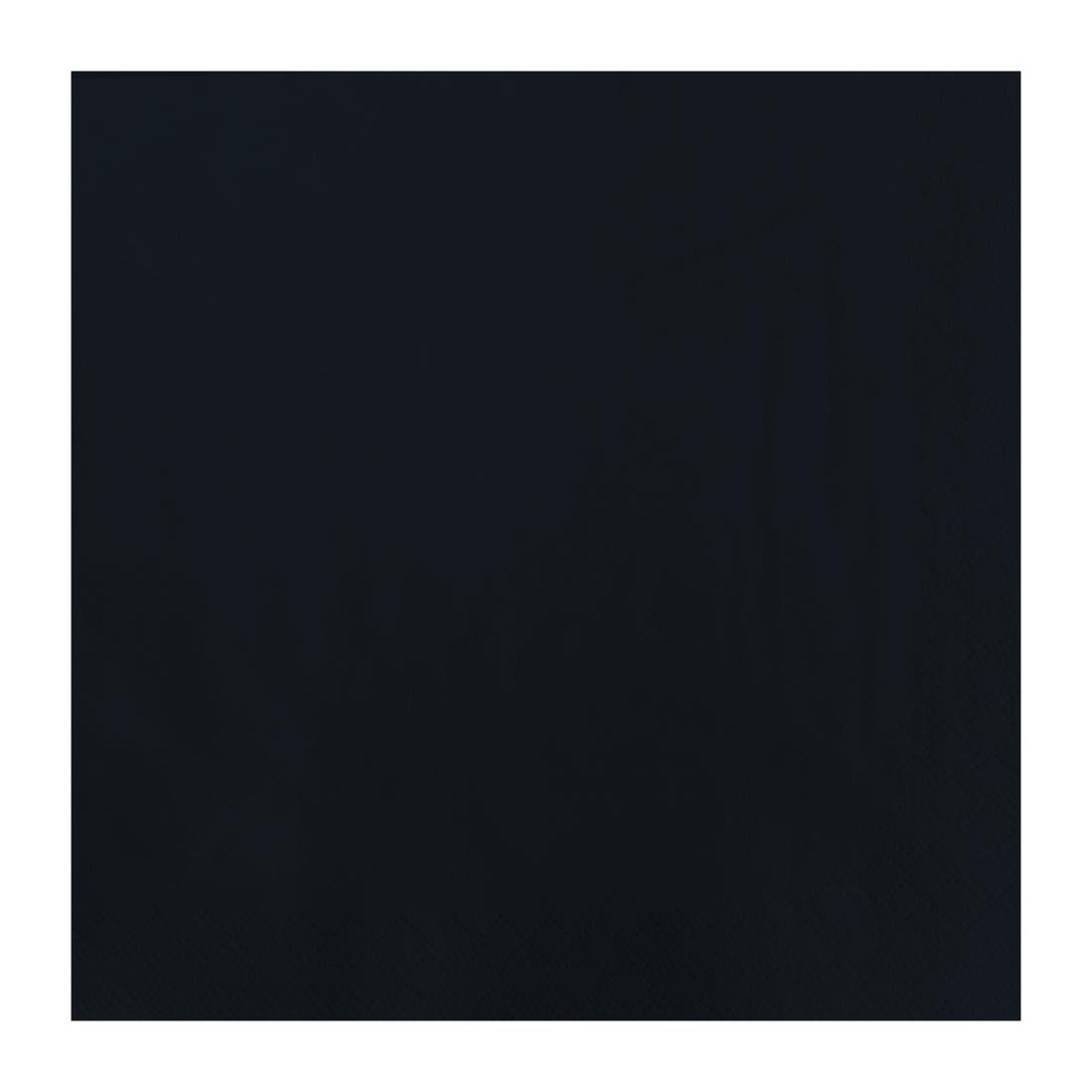 FT327 Fasana Lunch Napkin Black 33x33cm 2ply 1/4 Fold (Pack of 1500) JD Catering Equipment Solutions Ltd
