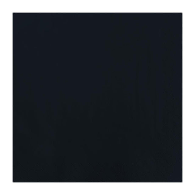 FT327 Fasana Lunch Napkin Black 33x33cm 2ply 1/4 Fold (Pack of 1500) JD Catering Equipment Solutions Ltd