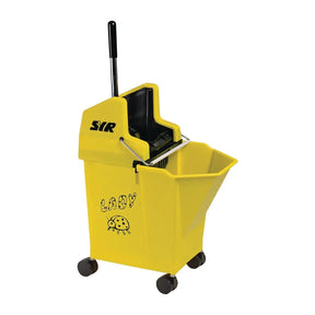 FT334 SYR NU Lady 2 Combine System Mop Bucket and Wringer 9Ltr Yellow - JD Catering Equipment Solutions Ltd