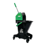 FT396 SYR Long Tall Sally Recycled Plastic Mop Bucket and Wringer 16Ltr Green - JD Catering Equipment Solutions Ltd