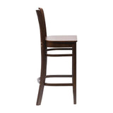 FT428 Manhattan Dark Walnut Bar Chair - JD Catering Equipment Solutions Ltd