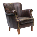 FT442 Lancaster Leather Chair Brown - JD Catering Equipment Solutions Ltd