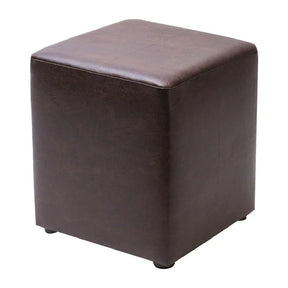 FT446 Cube Faux Leather Bar Stool Peat (Pack of 2) - JD Catering Equipment Solutions Ltd