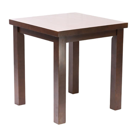 FT487 Kendal Square Dining Table Dark Wood 700x700mm JD Catering Equipment Solutions Ltd