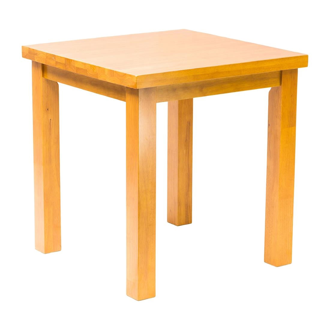 FT488 Kendal Square Dining Table Soft Oak 700x700mm JD Catering Equipment Solutions Ltd