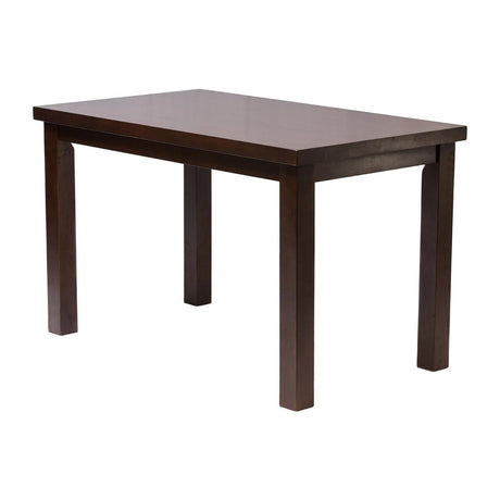 FT489 Kendal Rectangle Dining Table Dark Wood 1200x700mm JD Catering Equipment Solutions Ltd