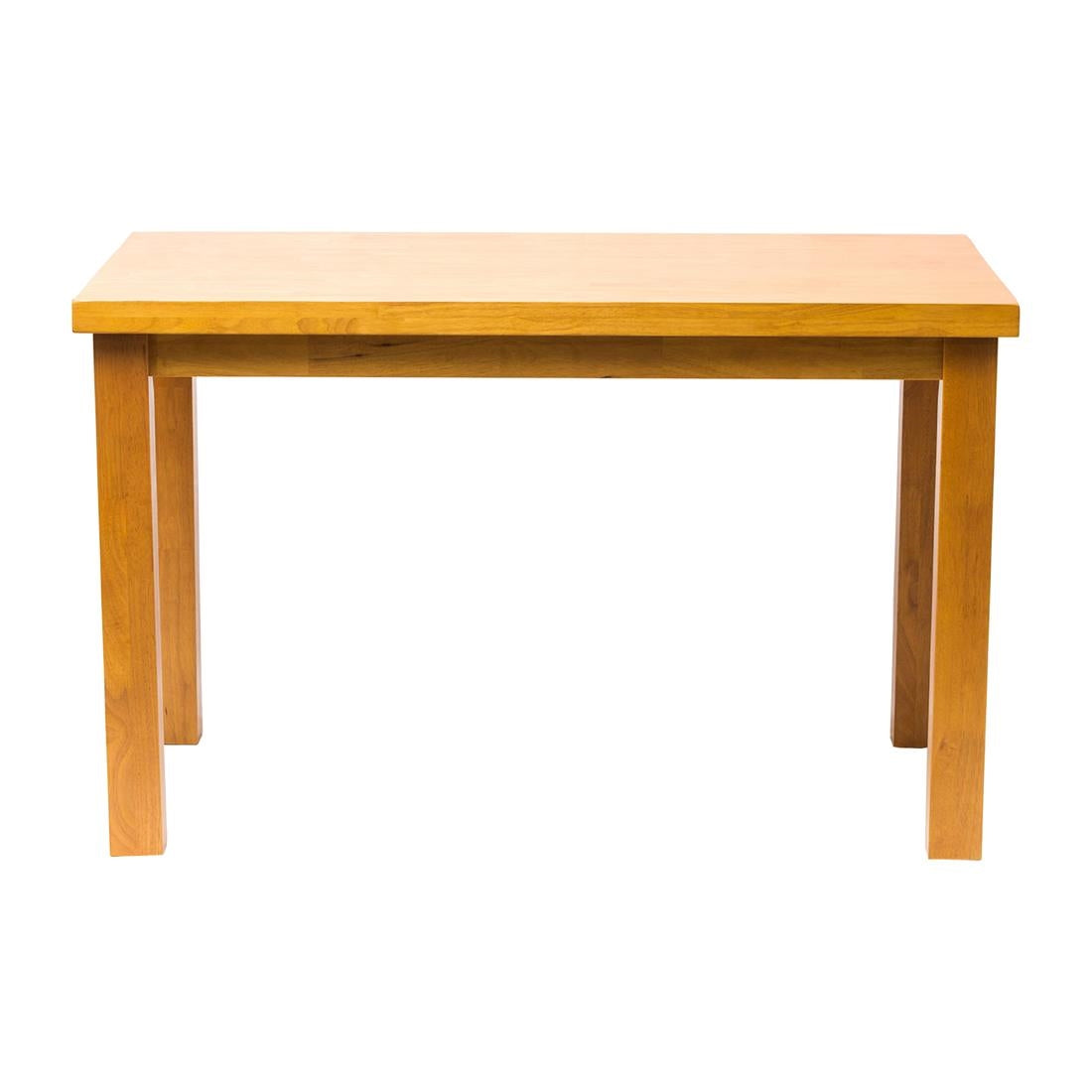 FT490 Kendal Rectangle Dining Table Soft Oak 1200x700mm JD Catering Equipment Solutions Ltd