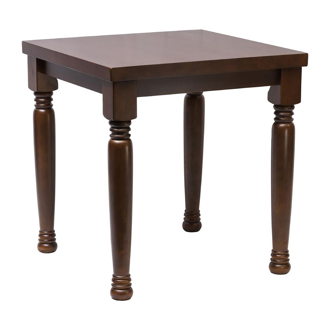 FT491 Cotswold Dark Wood Square Dining Table 700x700mm JD Catering Equipment Solutions Ltd