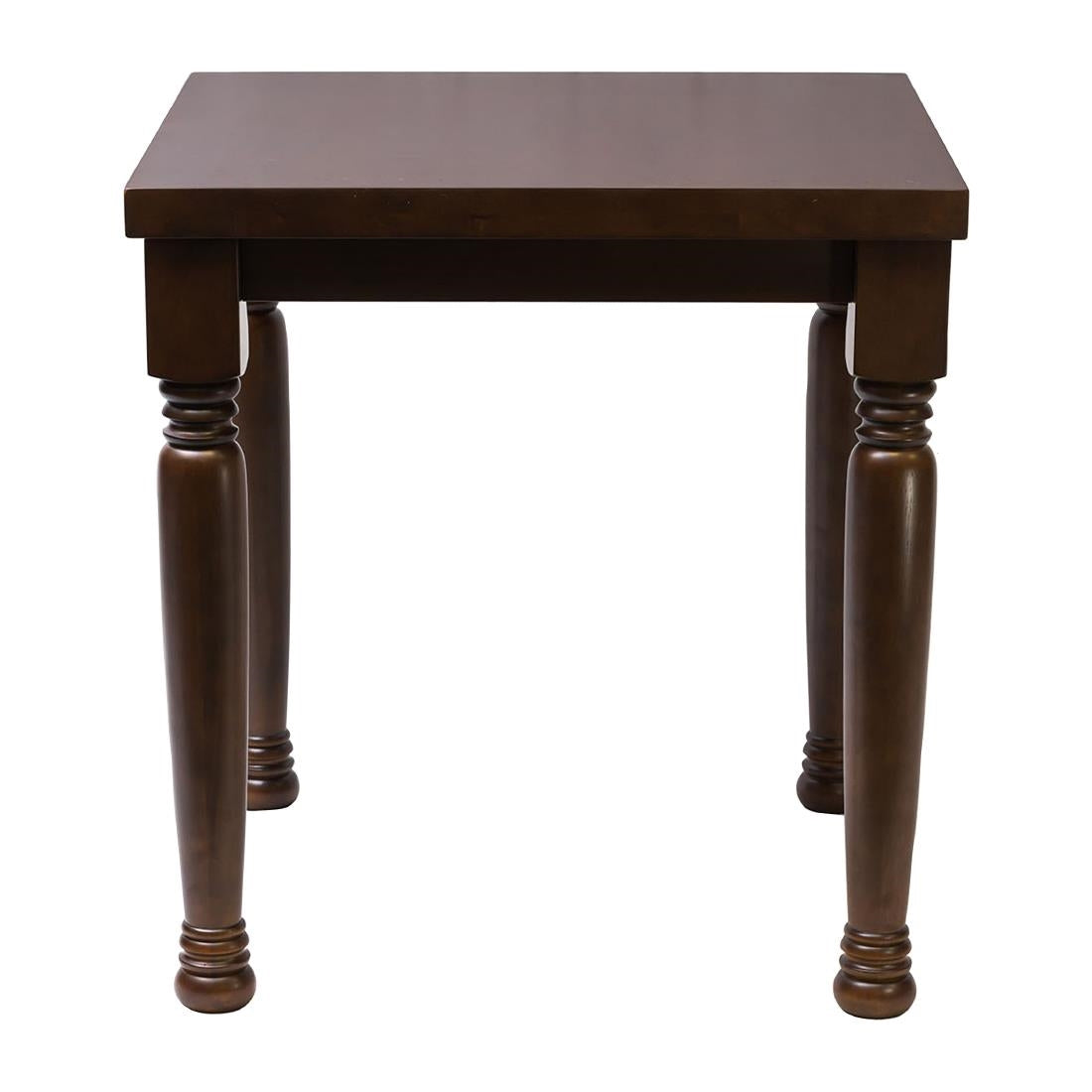 FT491 Cotswold Dark Wood Square Dining Table 700x700mm JD Catering Equipment Solutions Ltd
