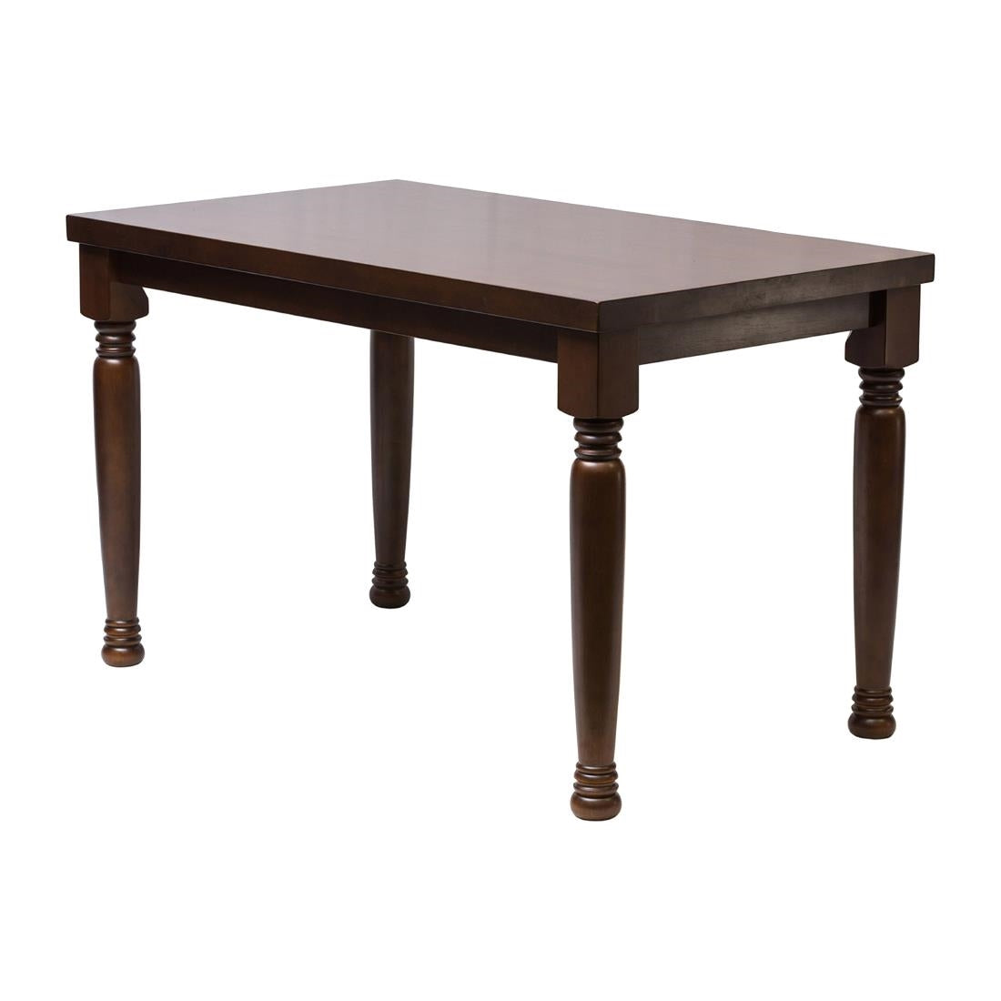 FT493 Cotswold Dark Wood Rectangular Dining Table 1200x700mm JD Catering Equipment Solutions Ltd