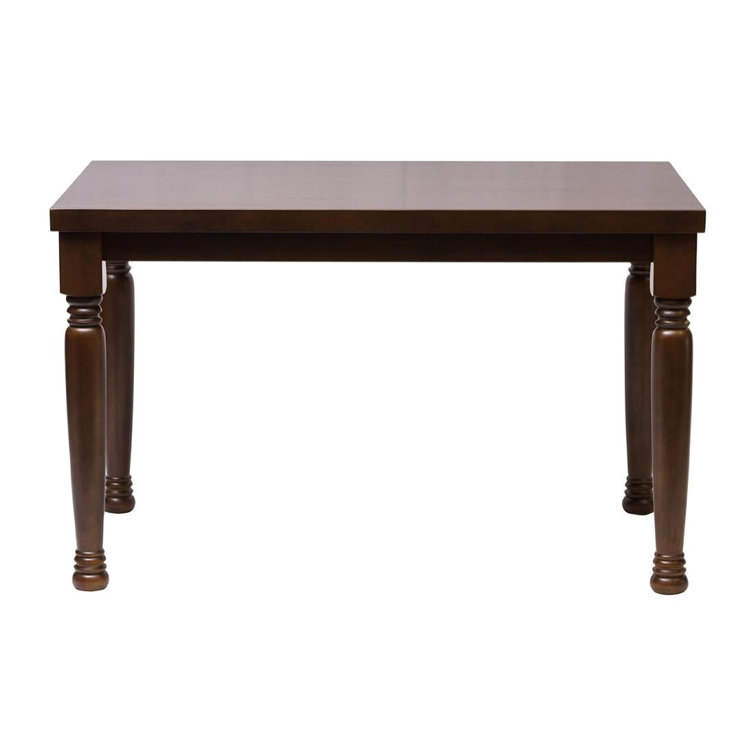 FT493 Cotswold Dark Wood Rectangular Dining Table 1200x700mm JD Catering Equipment Solutions Ltd