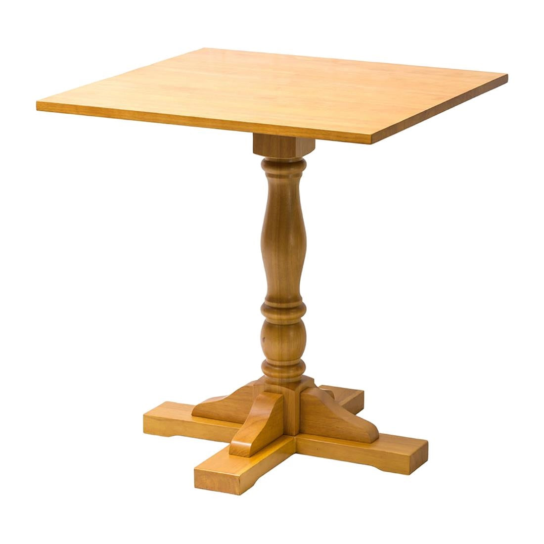 FT498 Oxford Soft Oak Pedestal Square Table 700x700mm JD Catering Equipment Solutions Ltd