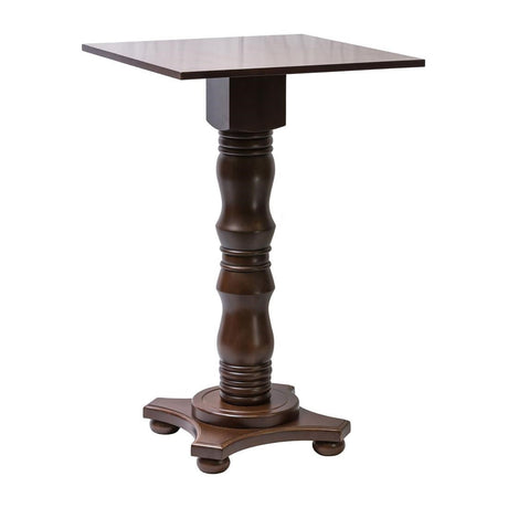 FT506 Islington Poseur Square Table Dark Wood 700x700mm JD Catering Equipment Solutions Ltd