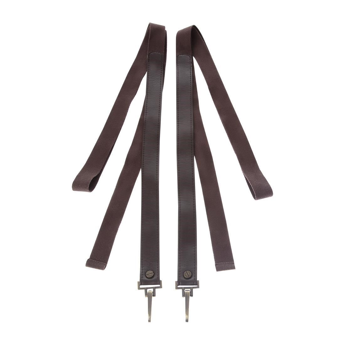 FT608 Southside Apron Spare Doghook PU strap Chocolate (2 pack) JD Catering Equipment Solutions Ltd