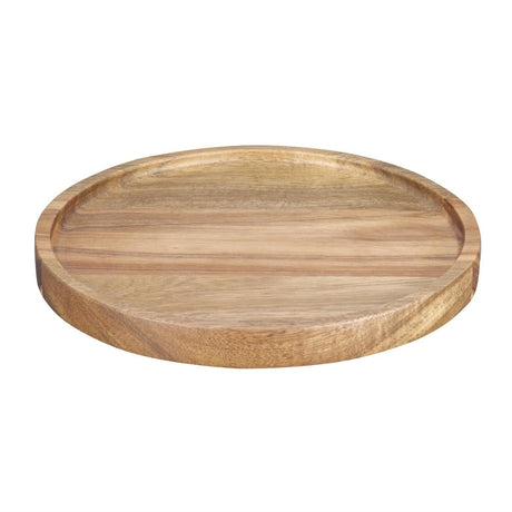 FT611 Olympia Acacia Round Plates 200(D)mm JD Catering Equipment Solutions Ltd