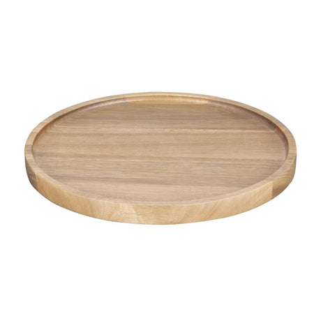 FT612 Olympia Acacia Round Plates 250(D)mm JD Catering Equipment Solutions Ltd