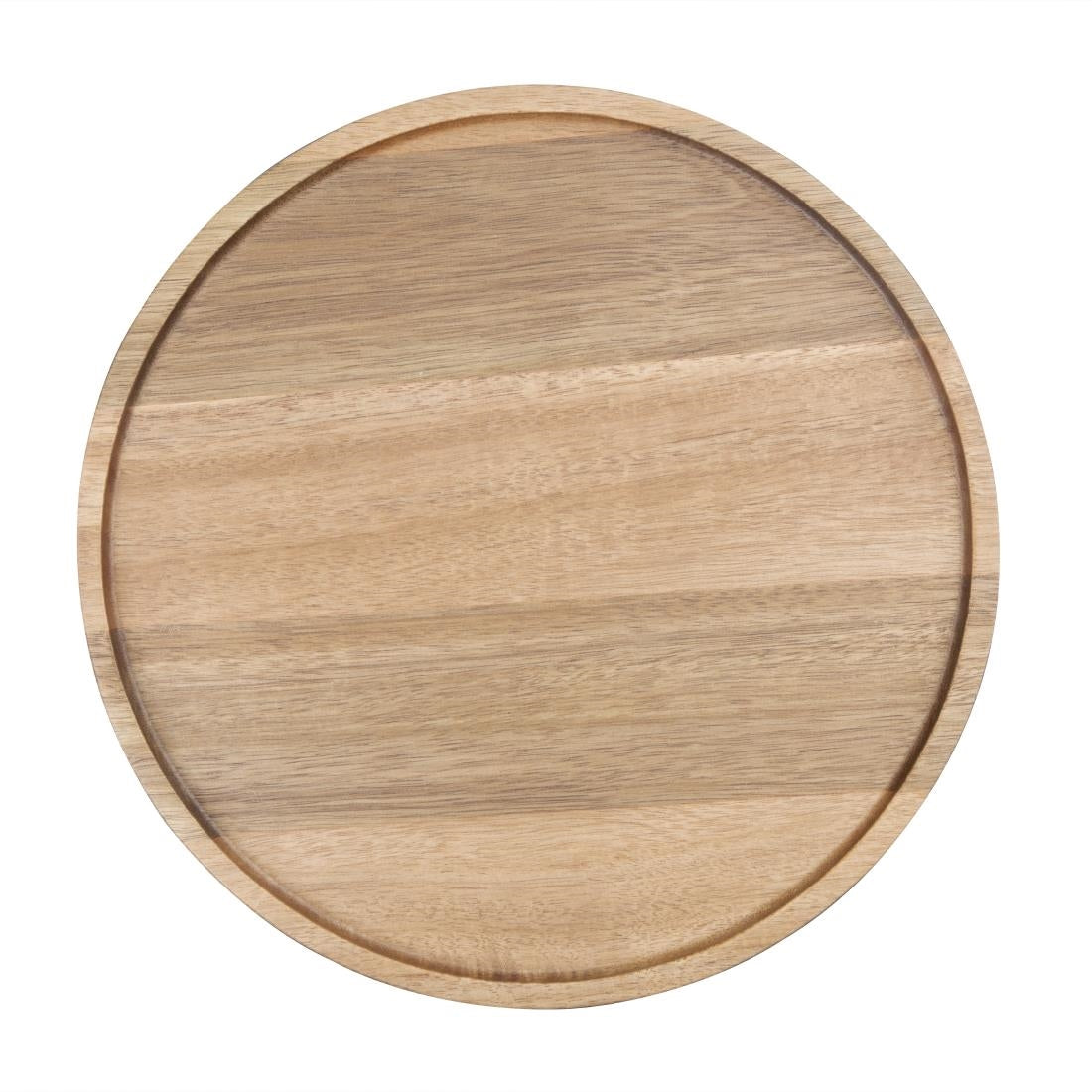 FT612 Olympia Acacia Round Plates 250(D)mm JD Catering Equipment Solutions Ltd