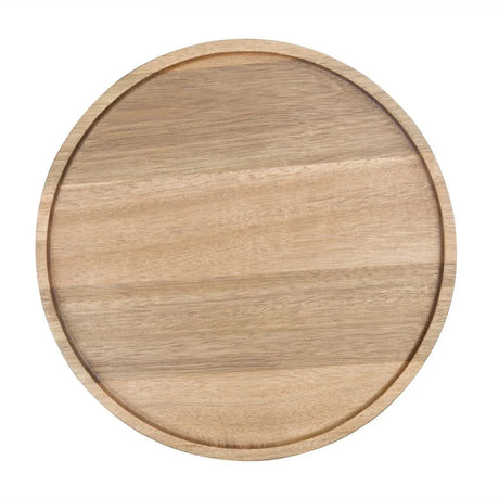 FT612 Olympia Acacia Round Plates 250(D)mm - JD Catering Equipment Solutions Ltd