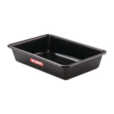 FT615 Araven Deep Food Tray Black 2Ltr JD Catering Equipment Solutions Ltd