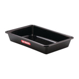 FT617 Araven Deep Food Tray Black 5Ltr JD Catering Equipment Solutions Ltd