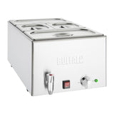FT692 Buffalo Bain Marie with Tap and Pans JD Catering Equipment Solutions Ltd
