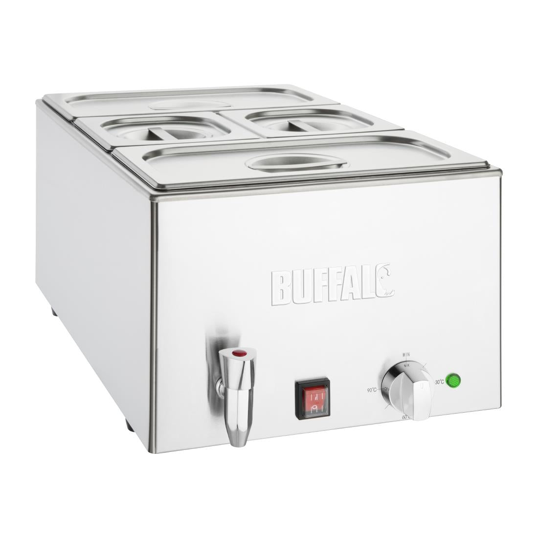 FT692 Buffalo Bain Marie with Tap and Pans JD Catering Equipment Solutions Ltd
