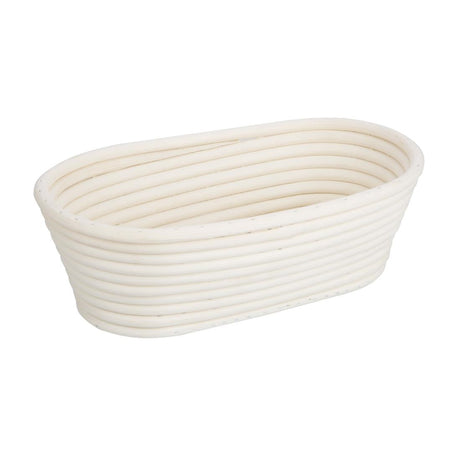FT838 Vogue Rattan Proving Basket Oval 250x150x80mm JD Catering Equipment Solutions Ltd