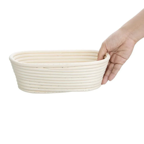 FT838 Vogue Rattan Proving Basket Oval 250x150x80mm - JD Catering Equipment Solutions Ltd