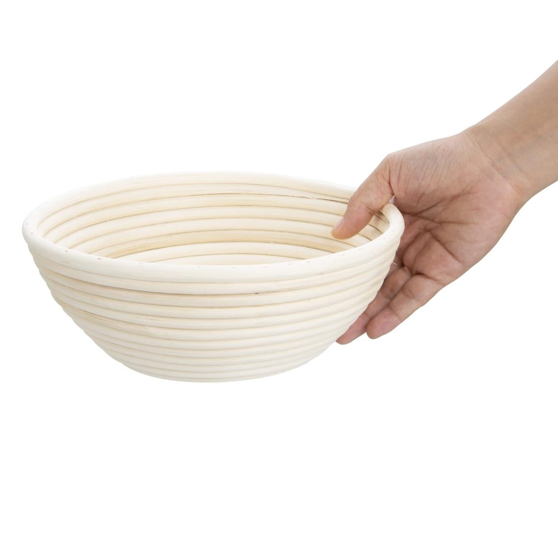 FT839 Vogue Rattan Proving Basket Round 220x80mm JD Catering Equipment Solutions Ltd