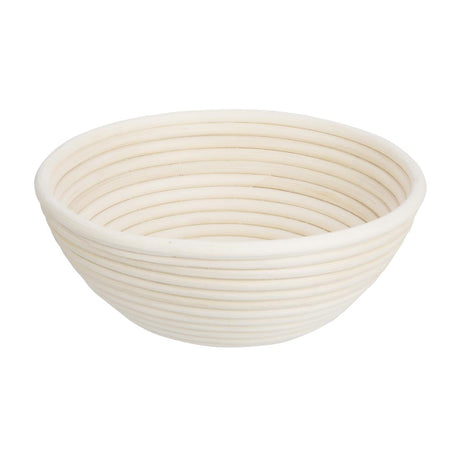 FT839 Vogue Rattan Proving Basket Round 220x80mm JD Catering Equipment Solutions Ltd