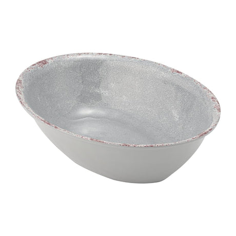 FT934 Casablanca Melamine Oval Bowl Grey 1.5Ltr JD Catering Equipment Solutions Ltd