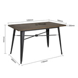 FT955 Bolero Complete OutdoorTable 120x76x76cm - Dark Wood JD Catering Equipment Solutions Ltd