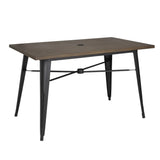 FT955 Bolero Complete OutdoorTable 120x76x76cm - Dark Wood JD Catering Equipment Solutions Ltd