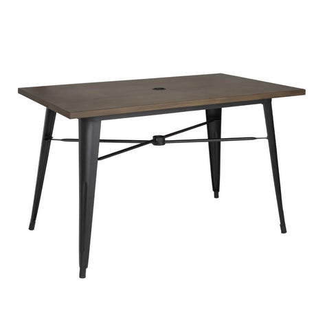 FT955 Bolero Complete OutdoorTable 120x76x76cm - Dark Wood JD Catering Equipment Solutions Ltd