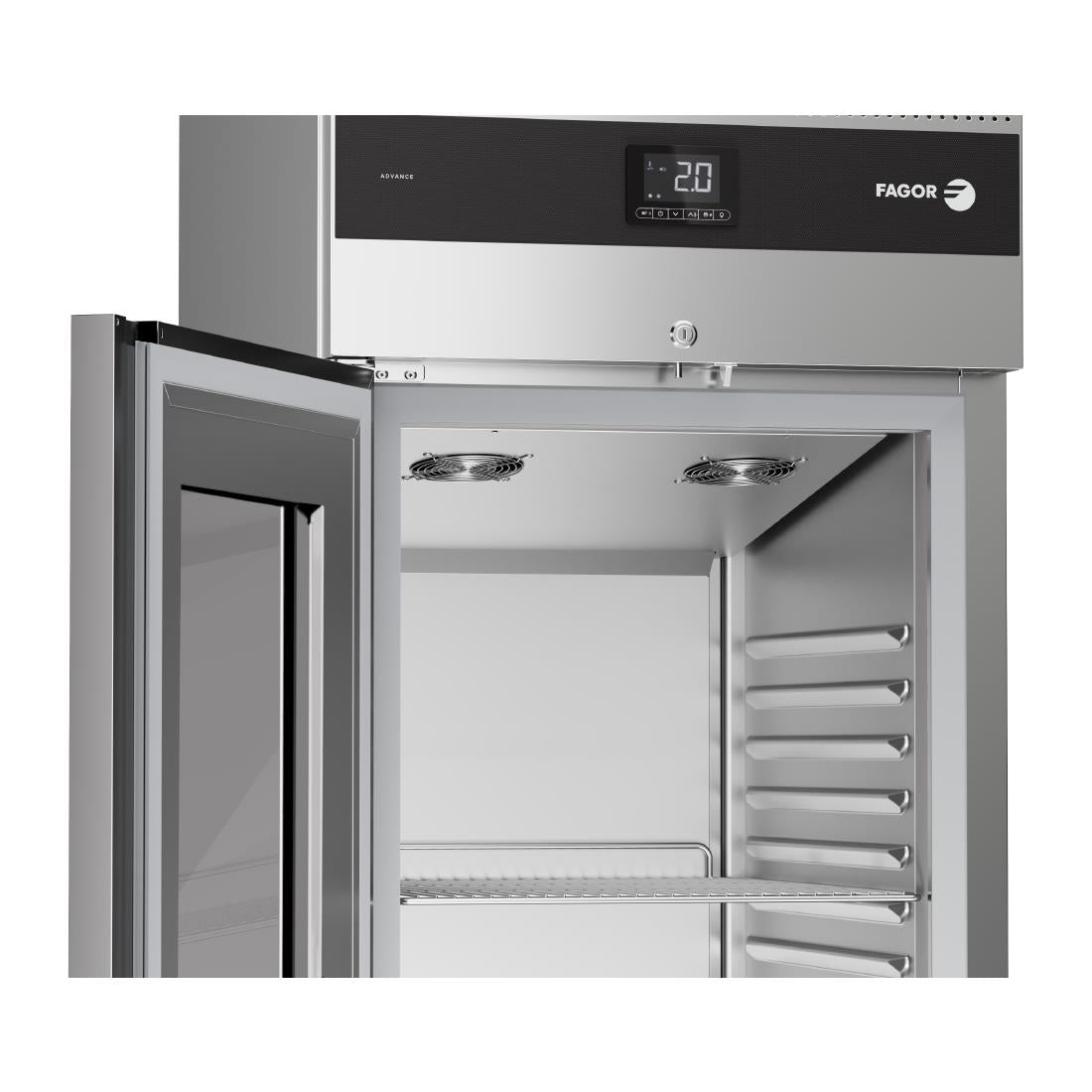 FU005 Fagor Advance Gastronorm Upright Cabinet Display Fridge 1 Door AUP-11G GD JD Catering Equipment Solutions Ltd