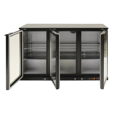 FU035 Fagor EERM Series Back Bar Cooler 3 Door Black EERM-3 JD Catering Equipment Solutions Ltd
